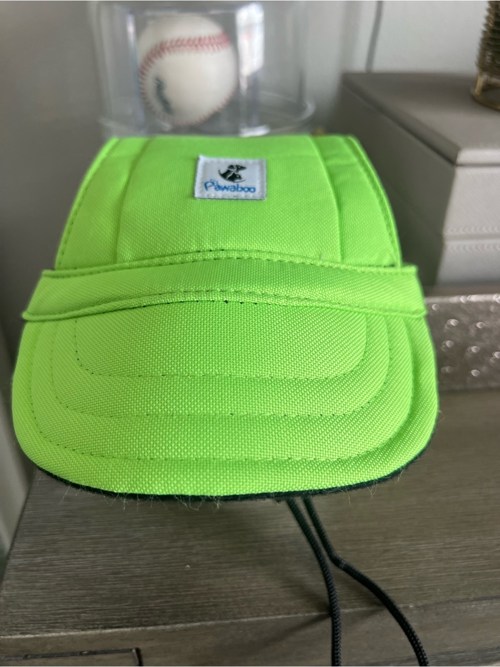 Pawaboo Neon Green Dog Sun Hat with Chin Strap
